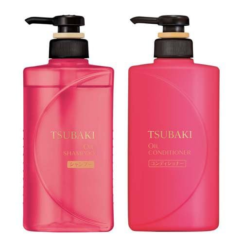 TSUBAKI Oil Shampoo & Conditioner Pump Pair 490ml + 490ml, 33.13 Fl Oz