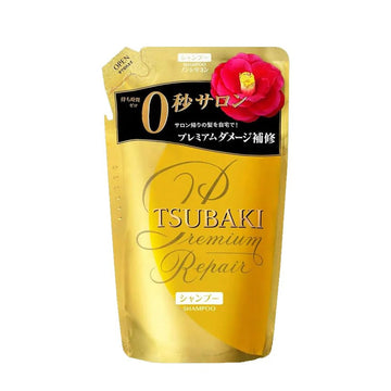 TSUBAKI Premium Repair Hair Shampoo Refill Pack 330mL Refill Size for Normal, Dry or Fine Hair